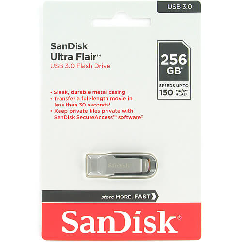 SanDisk Ultra Flair - Clé USB 256Go