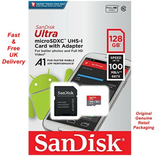 SanDisk Ultra - MicroSD 128Go + Adapt.