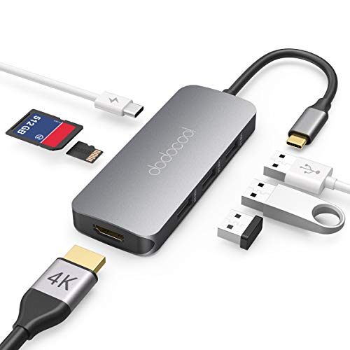 Hub USB - USB-C vers 1USB-C / 3 USB-A / 1 HDMI + SD/microSD